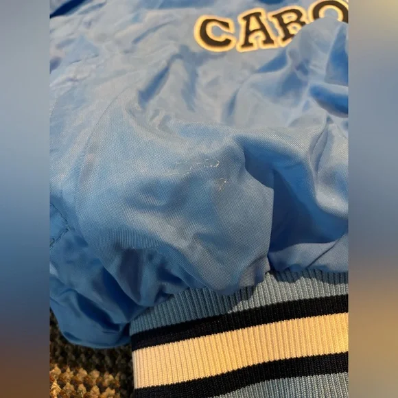 Carolina Tar Heels starter pullover jacket sweater. Vintage style. Lined.